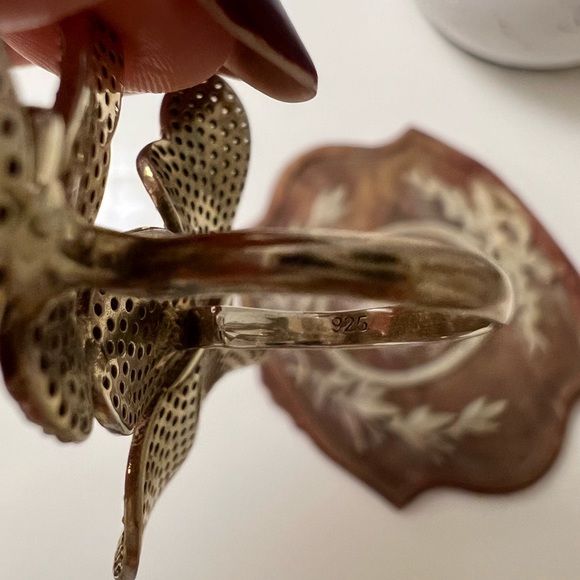 Solid 925 silver butterfly bracelet - Picture 12 of 12